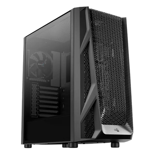 AeroCool AirHawk Boîtier PC Moyen Tour Mesh Verre Trempé