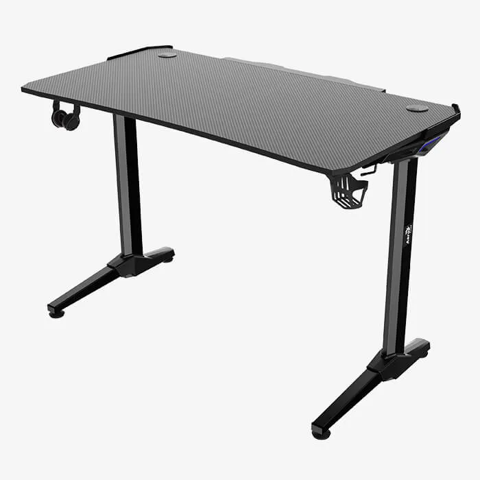 AeroCool ACD1 bureau gamer LED bleue effet carbone