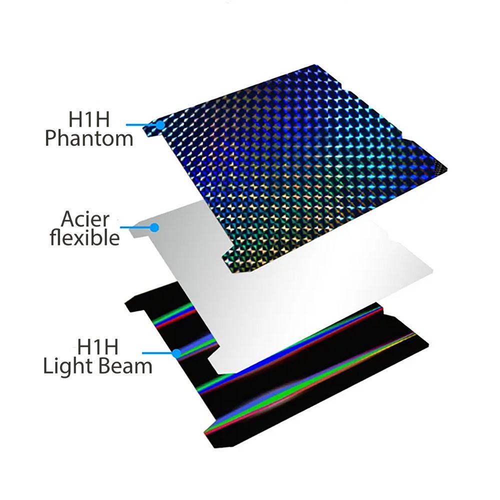 Zimple Ziflex H1H Light Beam Phantom plateau 235x235 mm