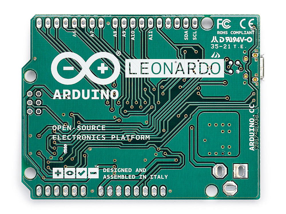 Arduino Leonardo carte microcontrôleur sans headers