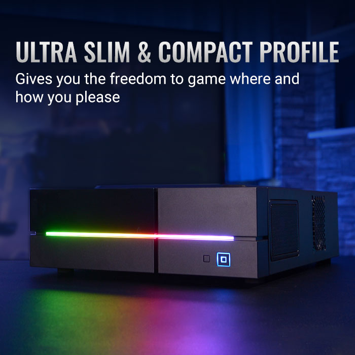 AeroCool Playa Slim boitier PC slim tour RGB vertical