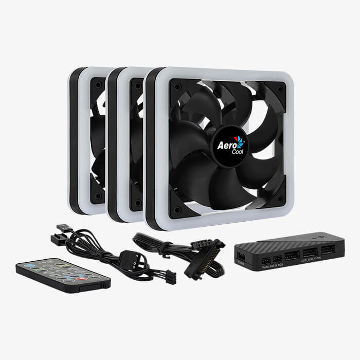AeroCool Edge 14 Pro ventilateur PC kit 3x 140mm ARGB