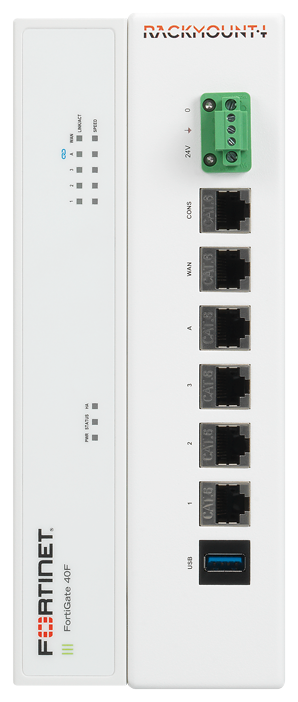 RACKMOUNT.it Fortinet Industrial RM-FR-D14C rail DIN 40F 48V