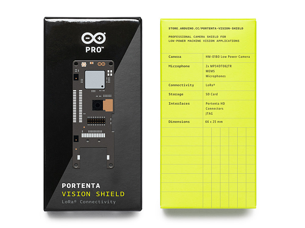 Arduino Portenta Vision Shield LoRa carte d'extension caméra