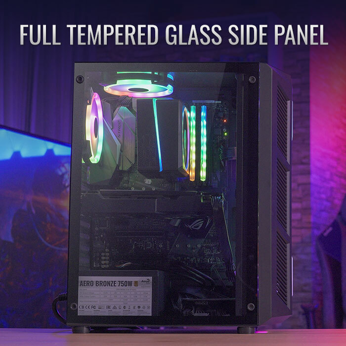 AeroCool Prime ARGB boîtier PC moyen tour ARGB