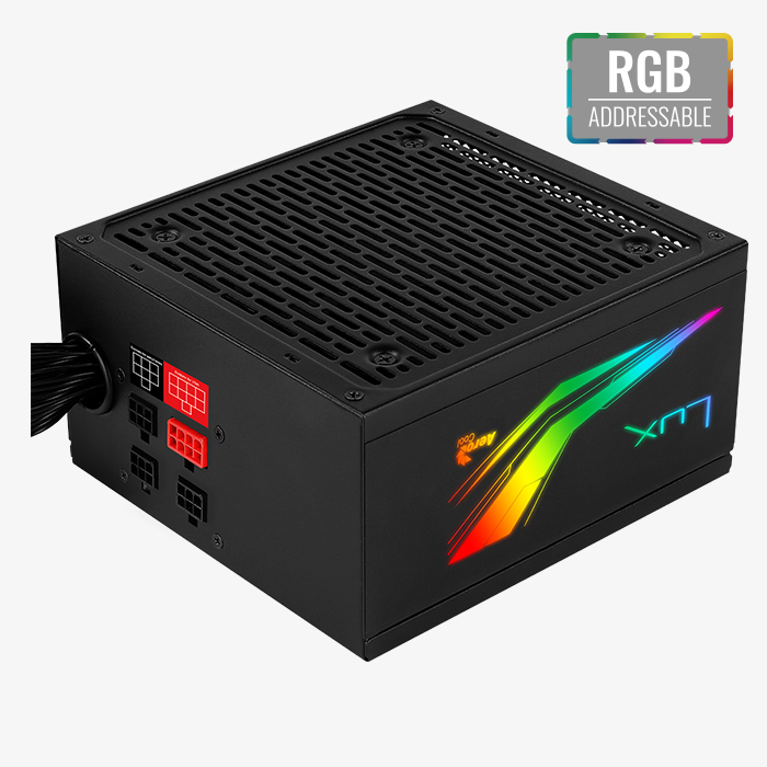AeroCool LUX RGB 650M alimentation 650W semi-modulaire Bronze RGB