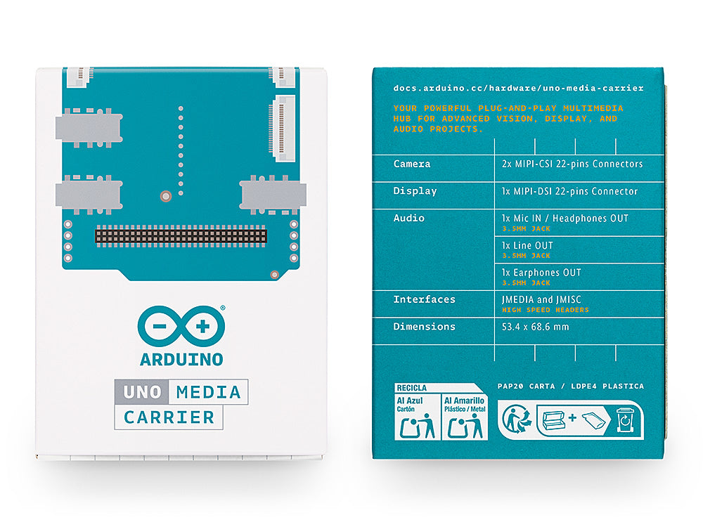 Arduino UNO Media Carrier carte d'extension multimédia