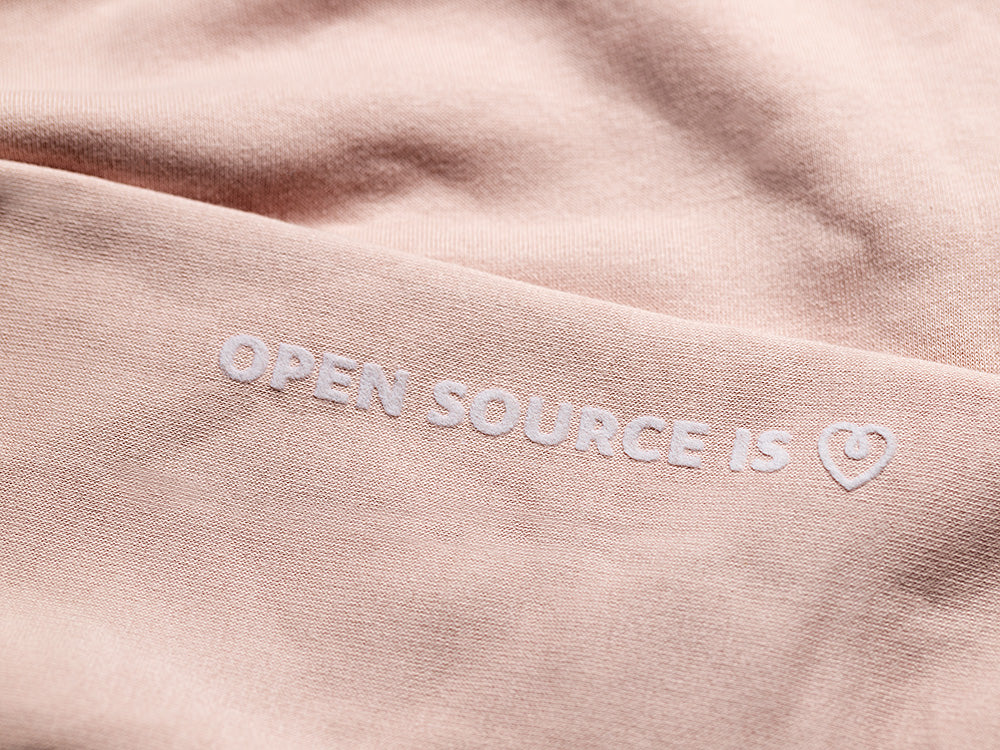 Arduino Organic Hoodie sweat à capuche rose L