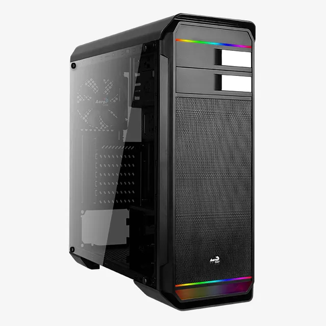 AeroCool Aero-500G RGB boîtier PC verre trempé