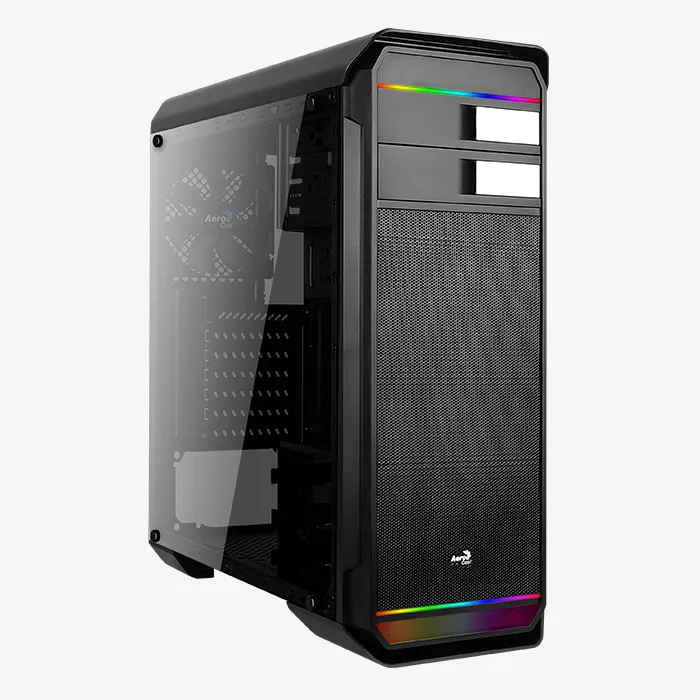 AeroCool Aero-500G RGB boîtier PC verre trempé