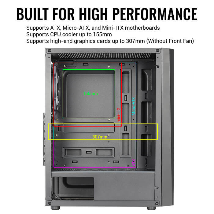 AeroCool Delta Boitier PC Moyen Tour ATX