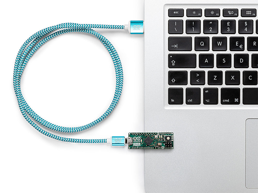 Arduino Câble USB A vers Micro 1 m blanc tressé nylon