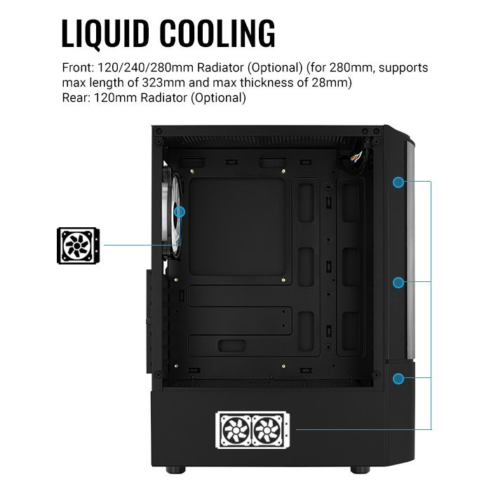AeroCool Quantum boitier PC moyen tour gamer