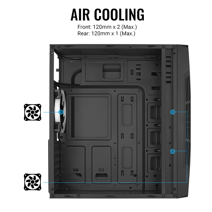 AeroCool Talon boîtier PC moyen tour ATX