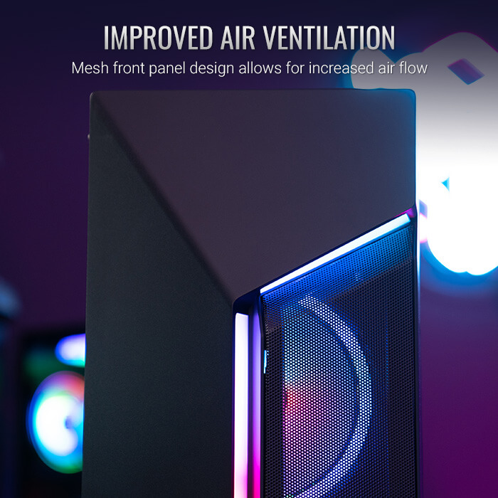 AeroCool Scape boîtier PC moyen tour vitré noir