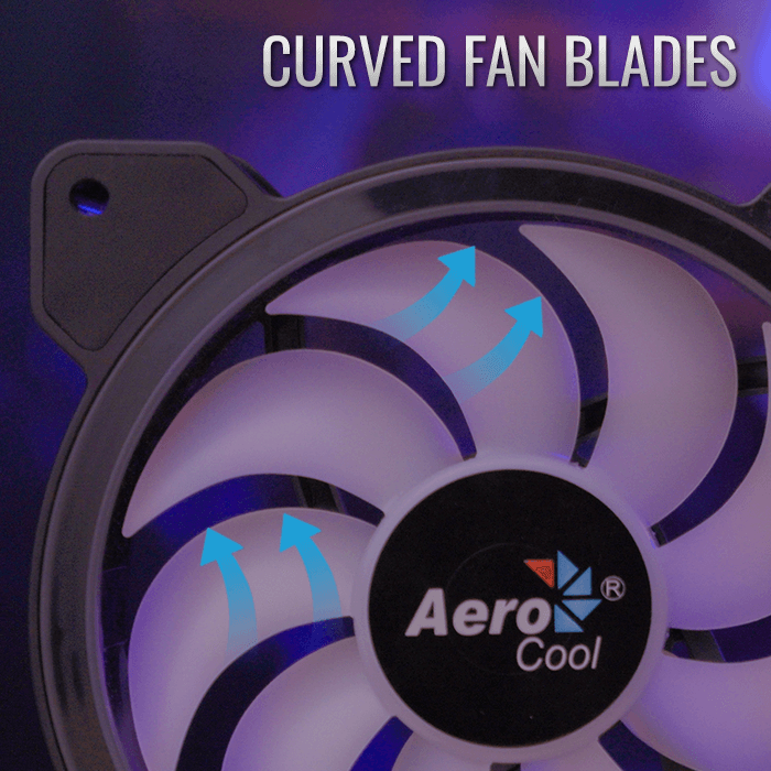 AeroCool Saturn 12F ARGB Ventilateur Boîtier 120mm