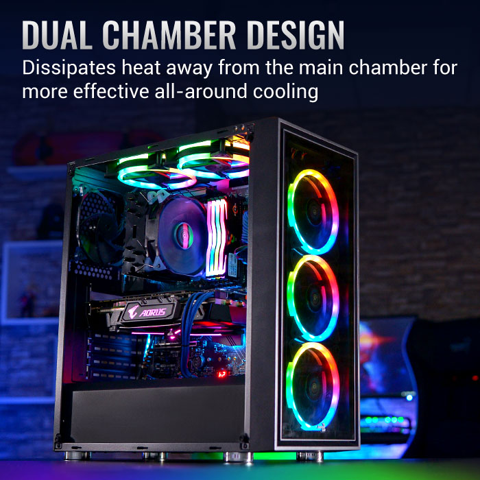 AeroCool Quartz REVO boîtier PC verre trempé ARGB