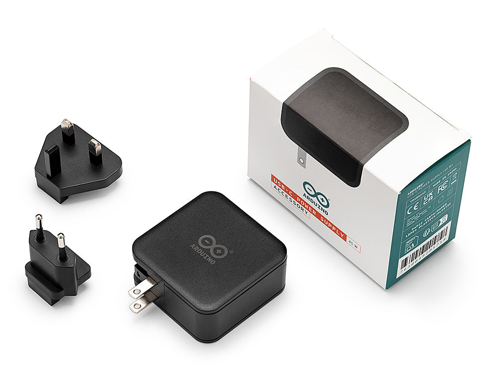 Arduino USB-C Alimentation 45W multi-prise EU/UK/US