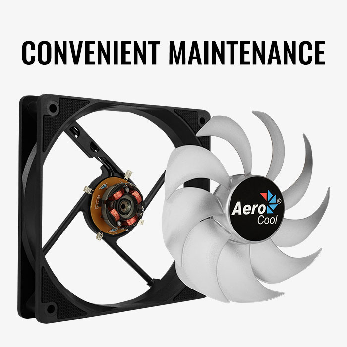 AeroCool Motion 12 Plus White ventilateur 120mm LED blanche