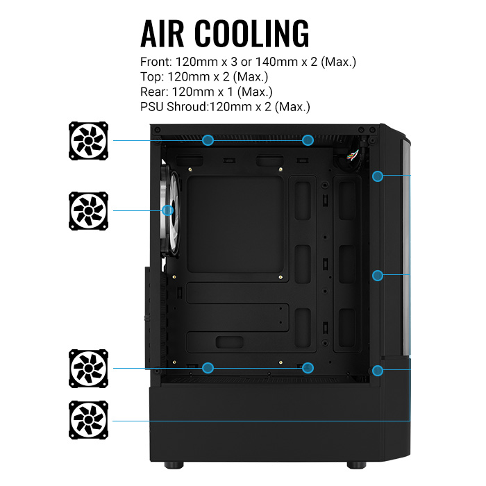 AeroCool Quantum boitier PC moyen tour gamer