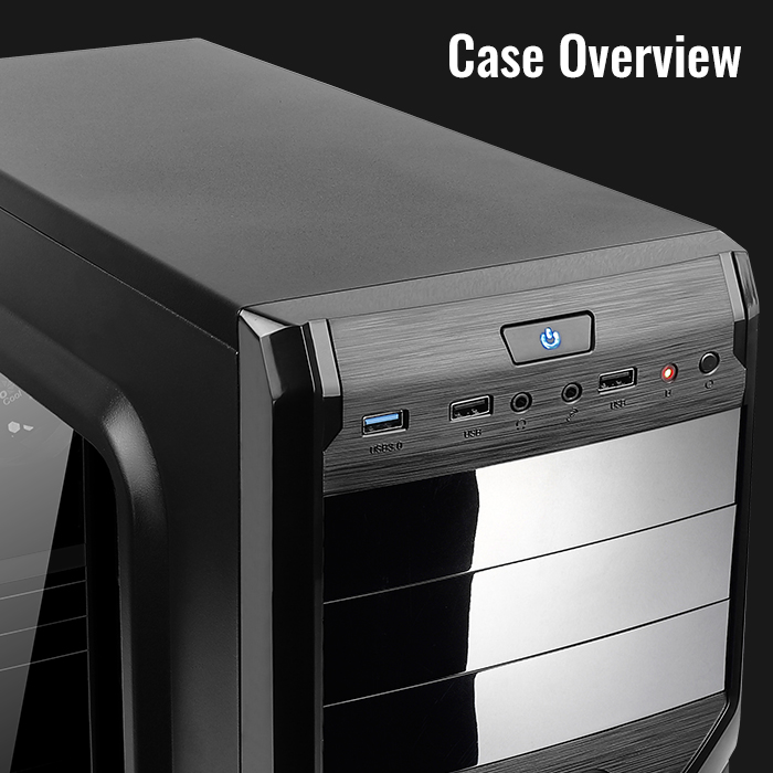 AeroCool V3X RGB Window boîtier PC moyen tour RGB