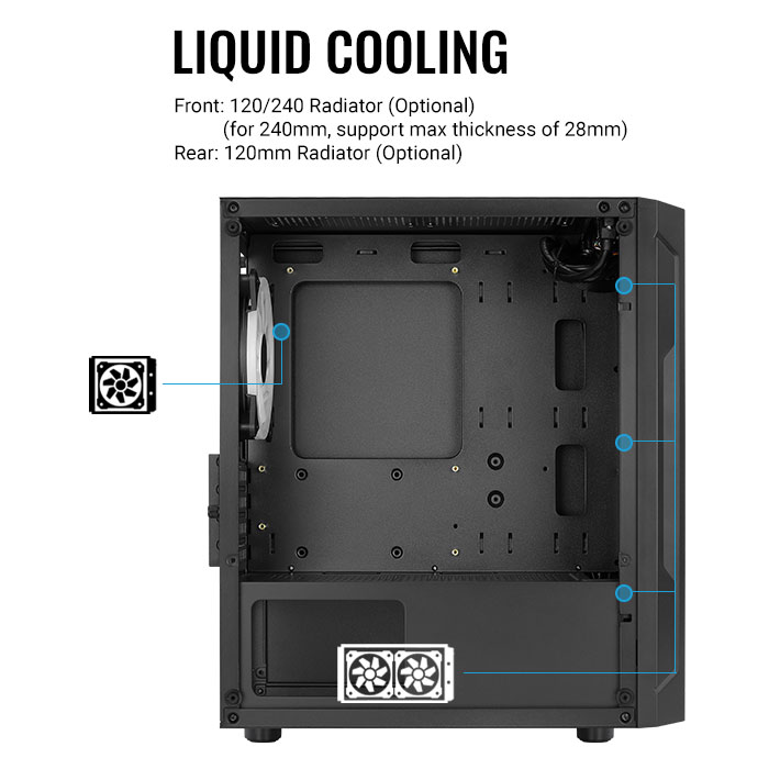 AeroCool Trinity Mini boîtier PC mini tour