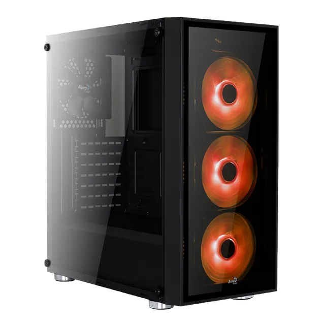 AeroCool Quartz RGB boîtier PC moyen tour verre trempé