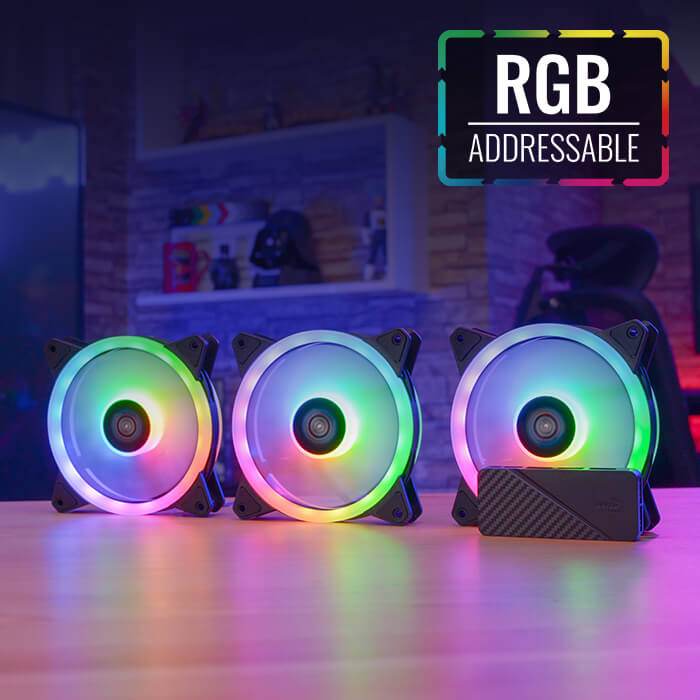 AeroCool Duo 12 Pro ventilateur PC 120mm ARGB x3