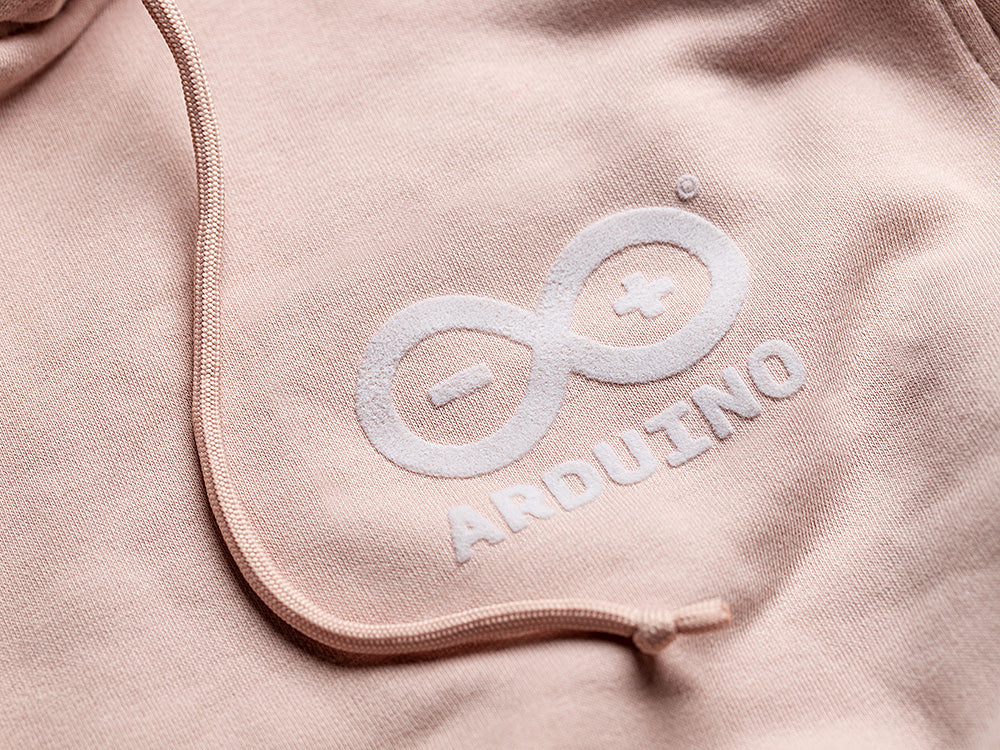 Arduino Organic Hoodie sweat à capuche rose L