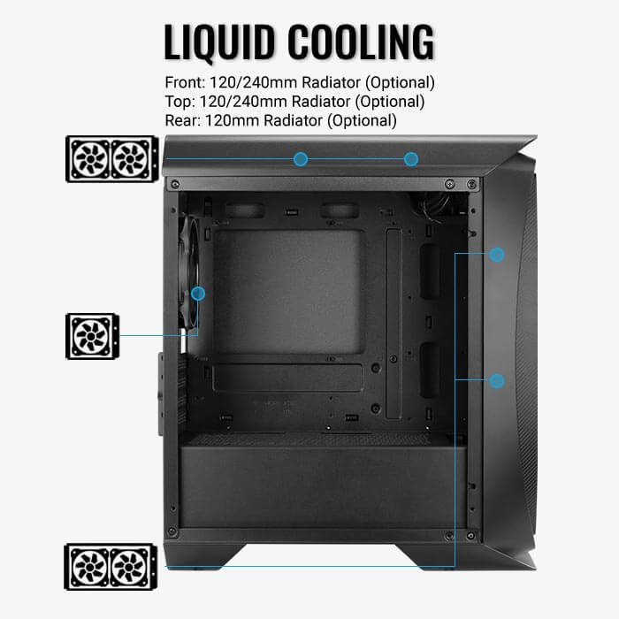 AeroCool Aero One Mini Eclipse boîtier PC ARGB verre
