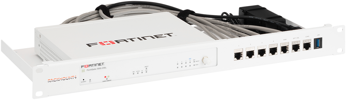 RACKMOUNT.it Fortinet Industrial RM-FR-T21I kit rack FG 50G blindé