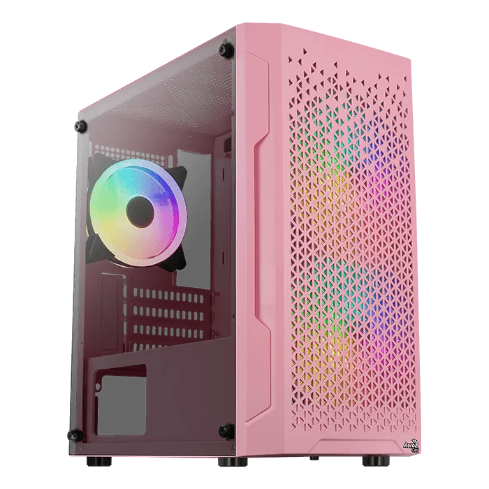 AeroCool Trinity Mini Pink boîtier PC mini-tour rose