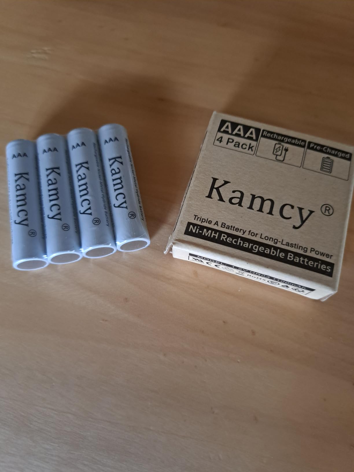 KAMCY LR03 piles AAA alcalines lot de 12 1,5V longue durée