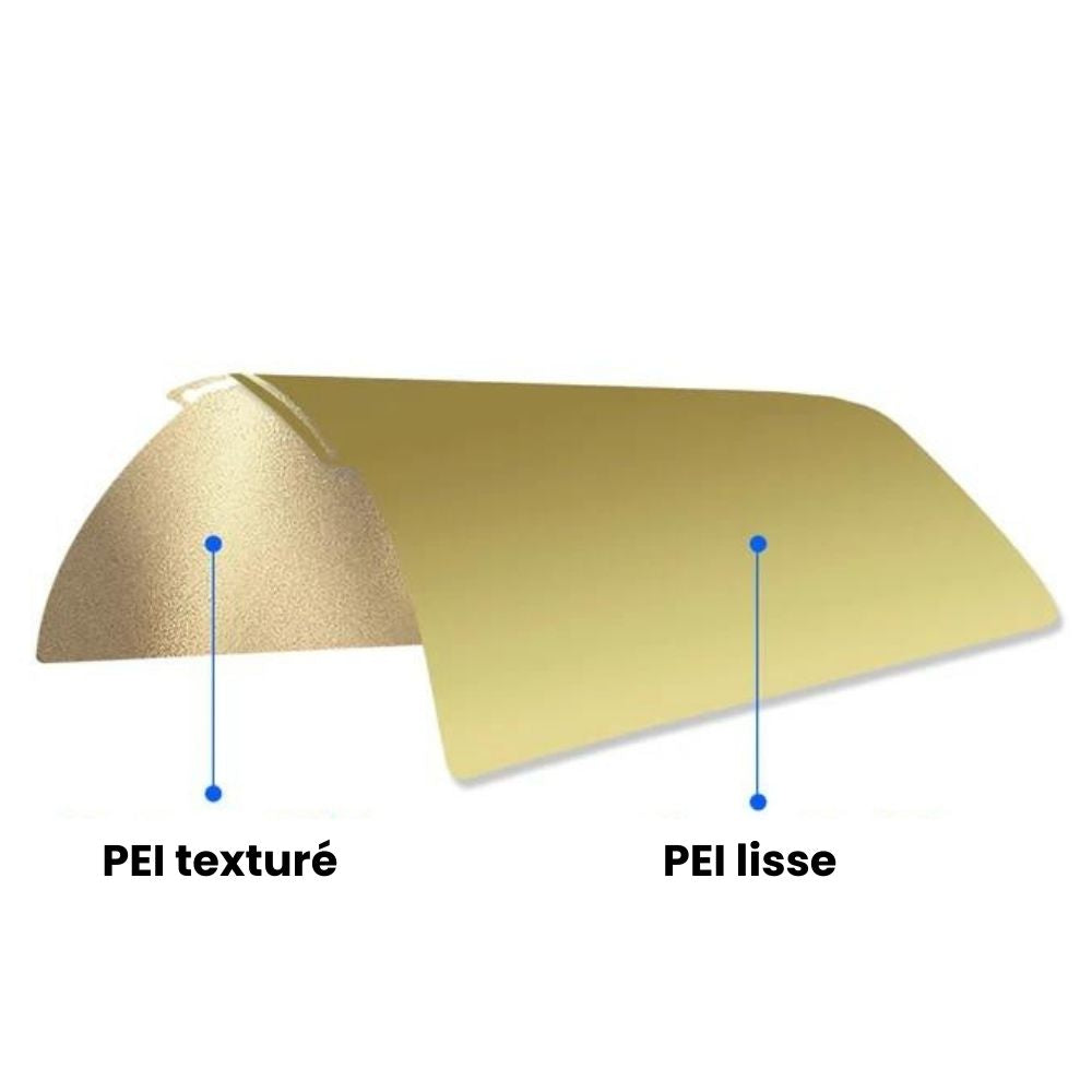 Zimple pour Bambu Lab PEI 257x257mm plaque impression lisse texturé double face