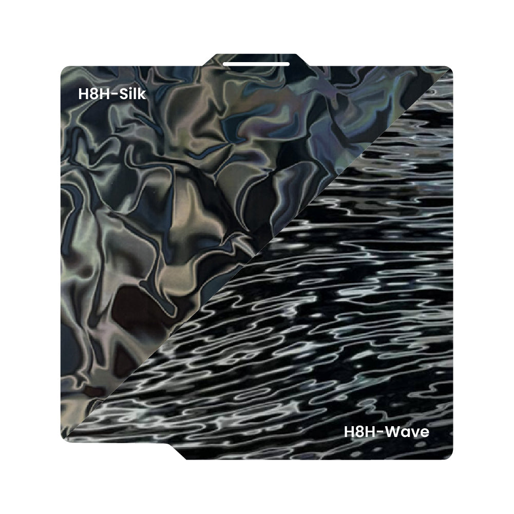 Zimple pour Bambu Lab H8H Silk Wave plateau 257x257 double face