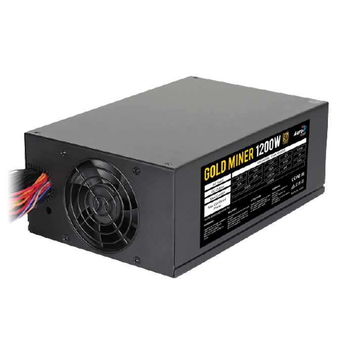 AeroCool Gold Miner 1200W alimentation mining 24/7