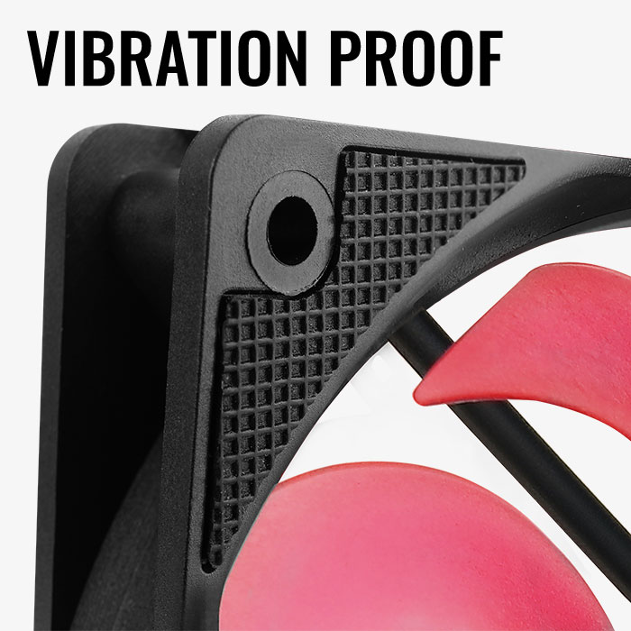 AeroCool Motion 12 Plus Red ventilateur PC LED rouge 120mm