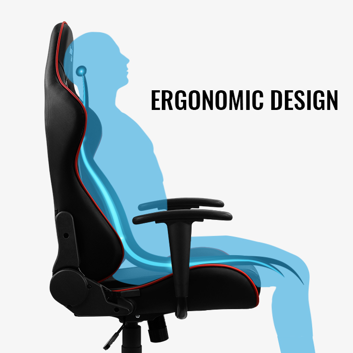 AeroCool AC110 AIR chaise gaming simili cuir noir