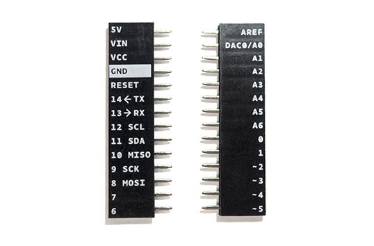 Arduino MKR1000 Barrettes femelles 14 broches imprimé