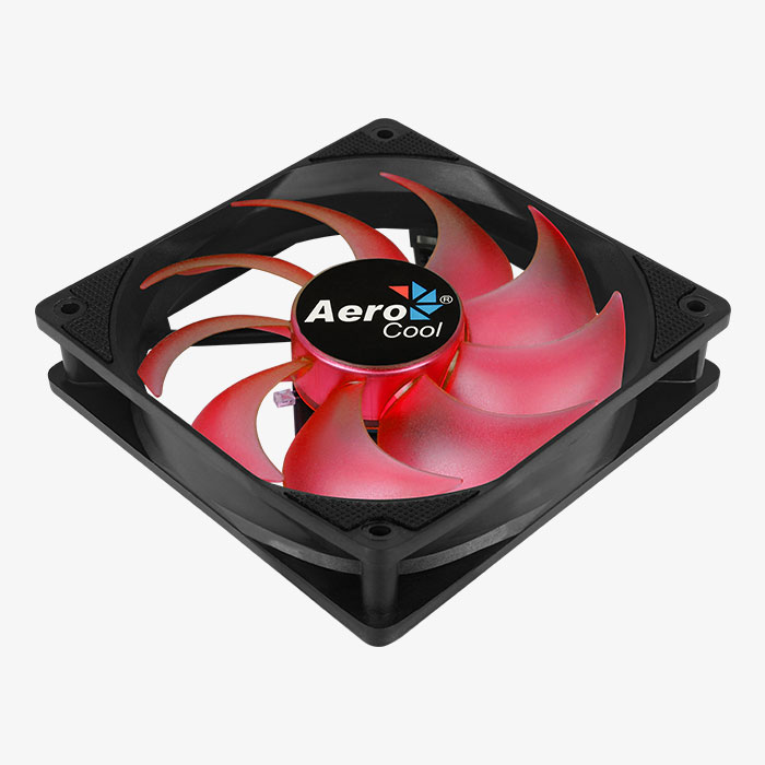 AeroCool Motion 12 Plus Red ventilateur PC LED rouge 120mm