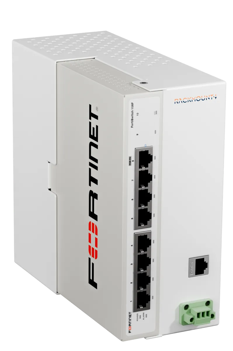 RACKMOUNT.it Fortinet RM-FR-D17 support rail DIN FS-108F 18-72V