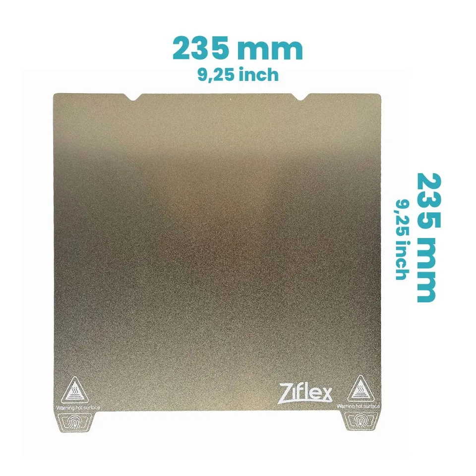 Ziflex Upper Surface PEI 235x235 mm plateau Creality K1 texturé