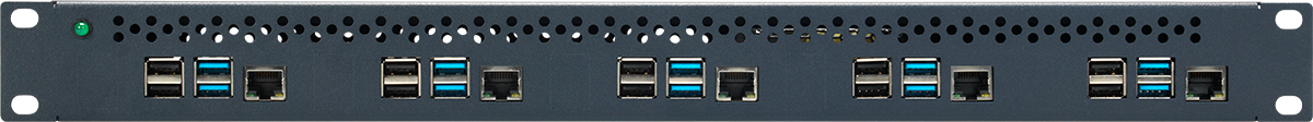 RACKMOUNT.it Raspberry RM-PI-T1 boîtier rack 1U 5x Pi4 + alim