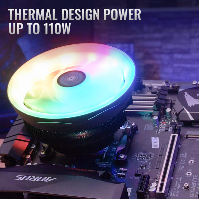 AeroCool Core Plus Ventirad CPU ARGB 110W TDP