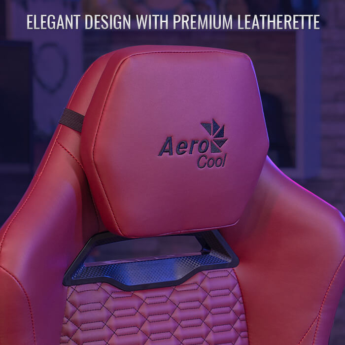 AeroCool ROYAL Leatherette chaise gaming cuir noir