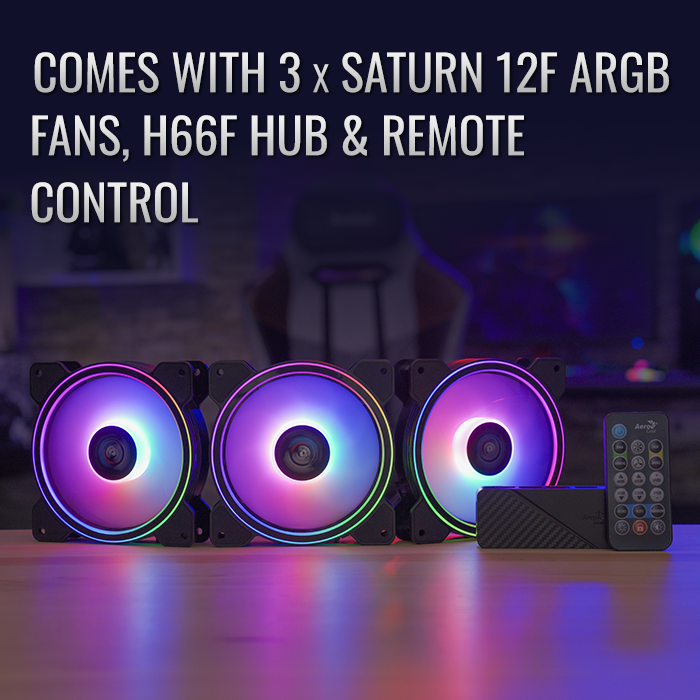AeroCool Saturn 12F ARGB Pro Ventilateur 120mm ARGB