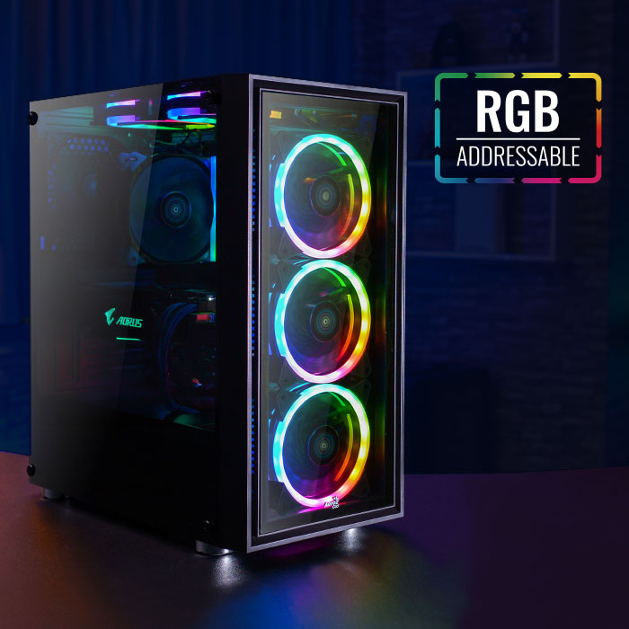 AeroCool Quartz REVO boîtier PC verre trempé ARGB