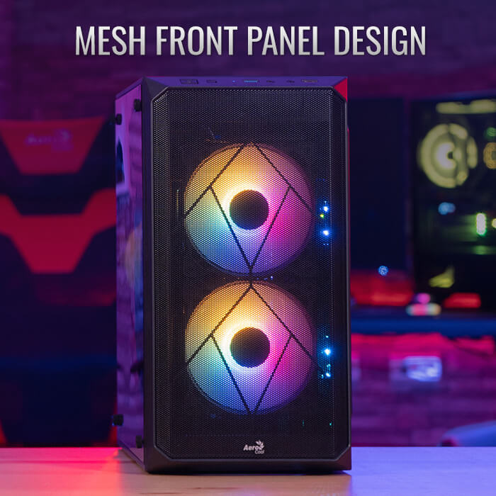 AeroCool CS-107 boîtier PC moyen tour gamer noir