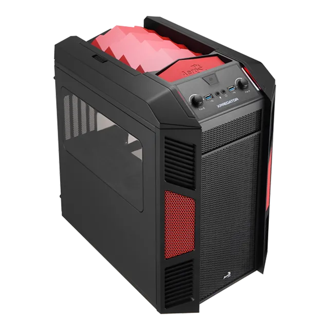 AeroCool Xpredator Cube boitier PC rouge cube