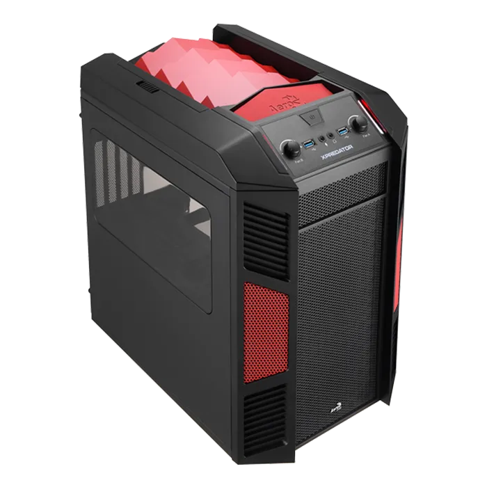 AeroCool Xpredator Cube boitier PC rouge cube